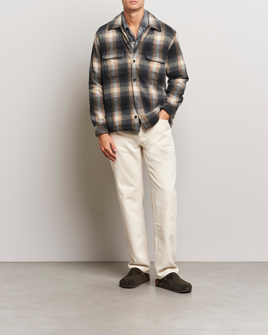 Herren | Hemden | Samsøe Samsøe | Castor Checked Overshirt Petrified Brown