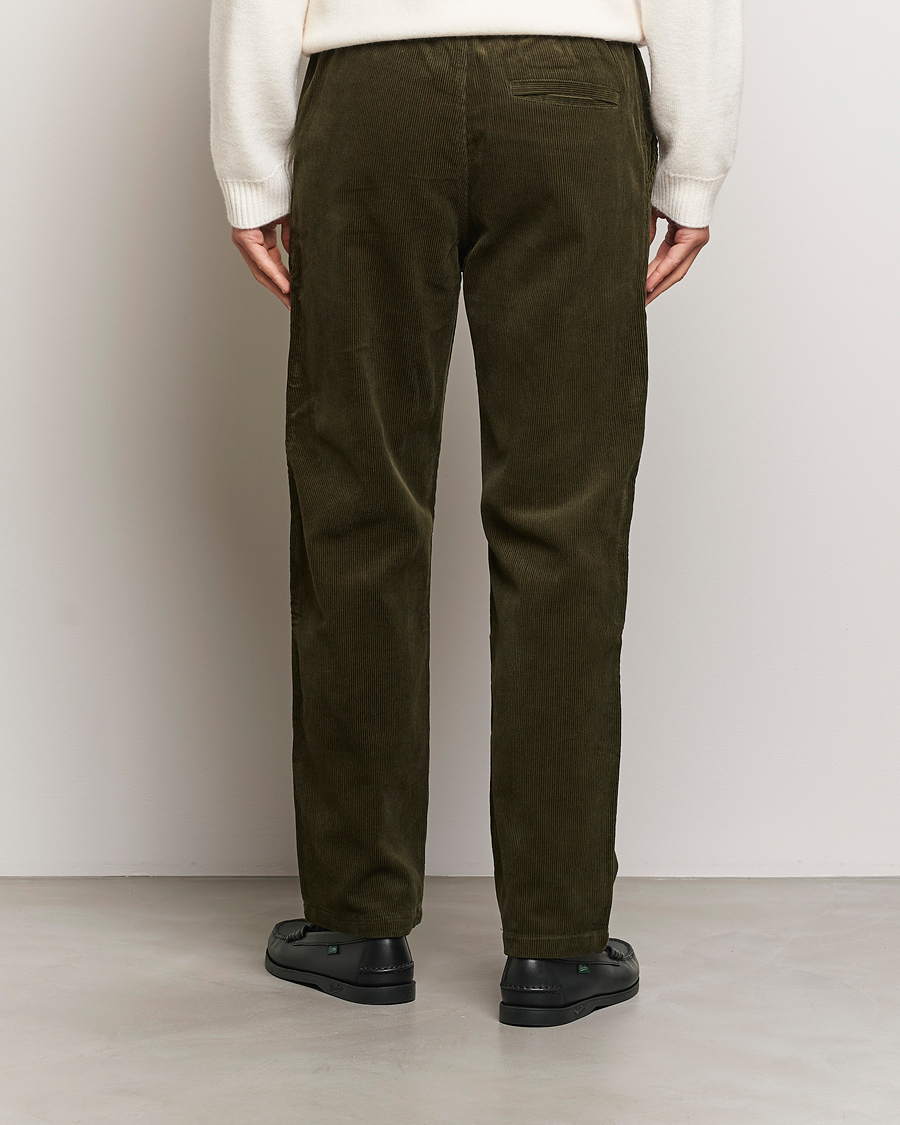 Herren | Hosen | Samsøe Samsøe | Jabari Corduroy Drawstring Trousers Forest Night