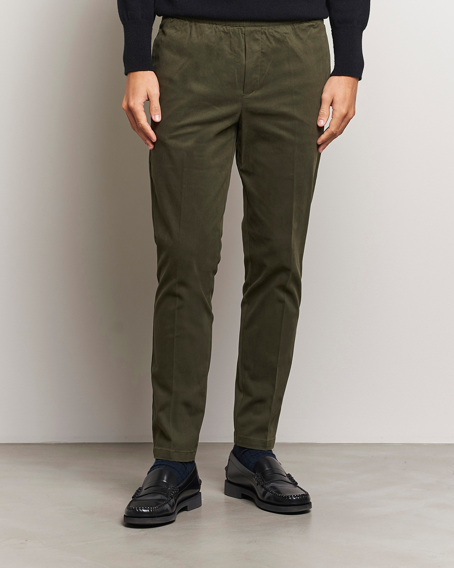 Herren | Hosen | Samsøe Samsøe | Smith Drawstring Trousers Forest Night