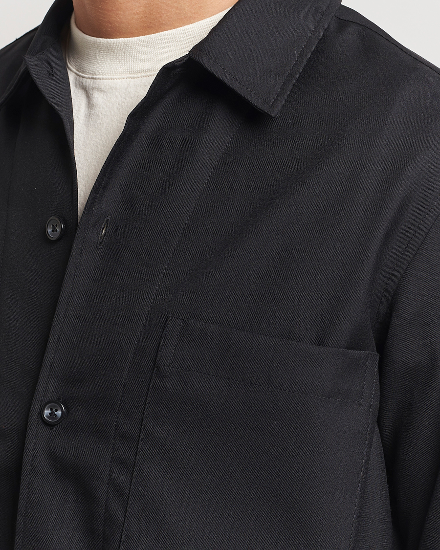 Herren | Hemden | Samsøe Samsøe | Damon Wool Overshirt Black
