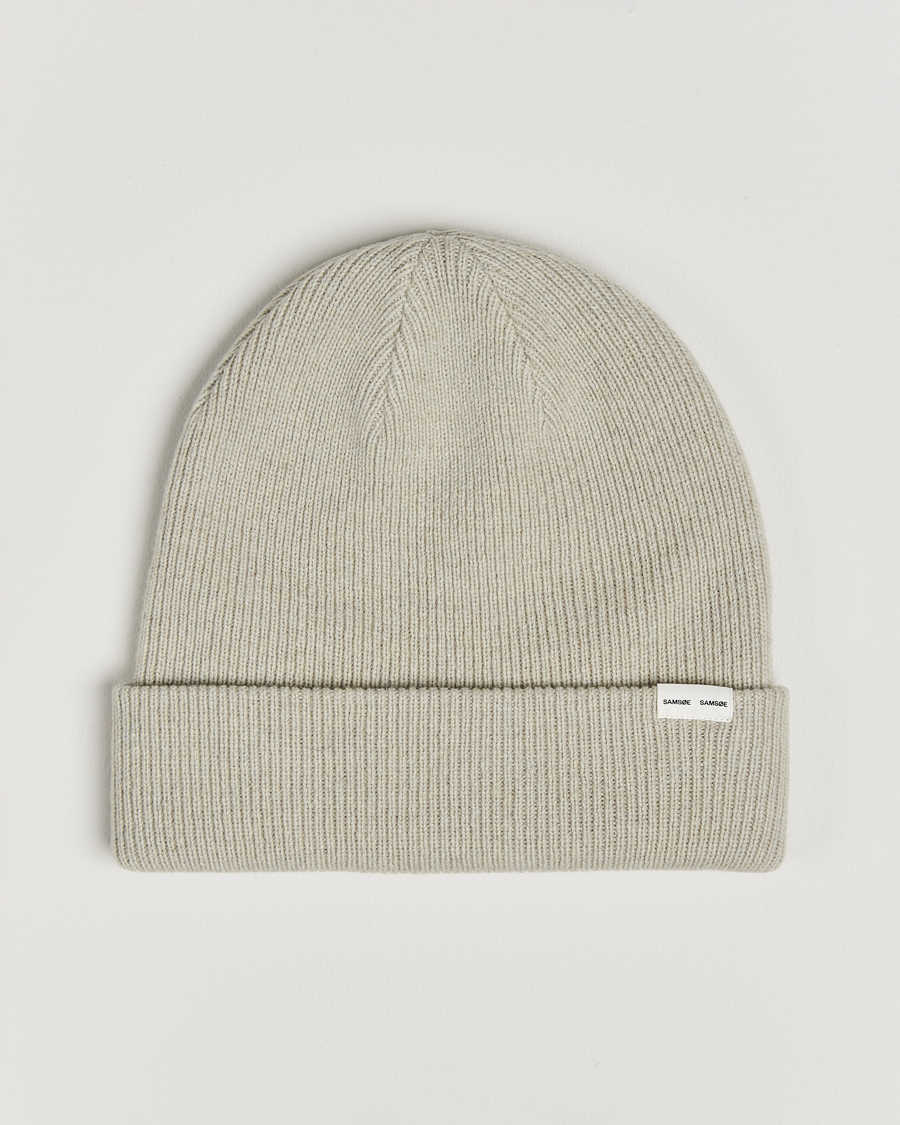 Herren | Samsøe Samsøe The Wool Beanie Abbey Stone | Samsøe Samsøe | The Wool Beanie Abbey Stone
