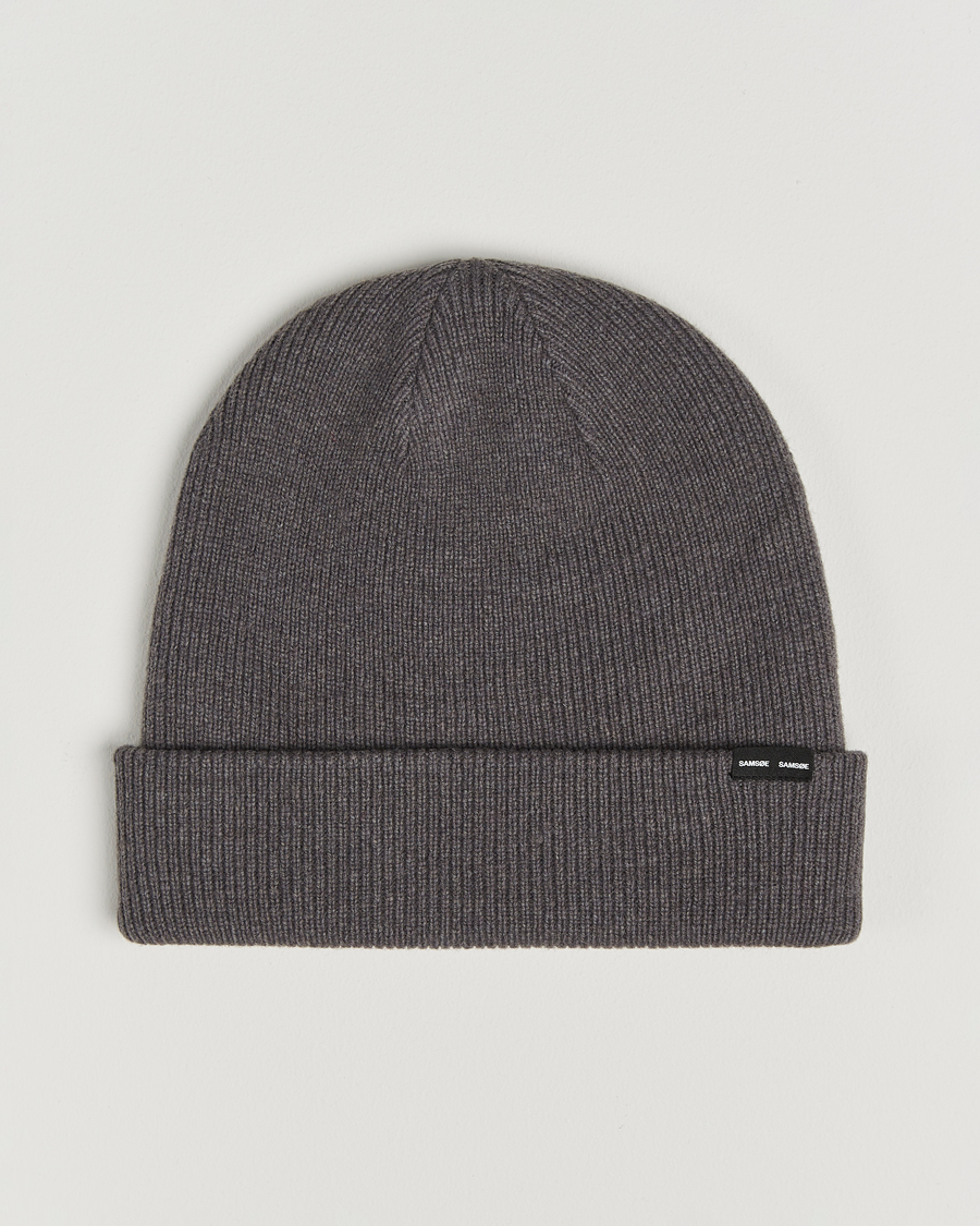 Herren | Samsøe Samsøe The Wool Beanie Volcanic Ash | Samsøe Samsøe | The Wool Beanie Volcanic Ash