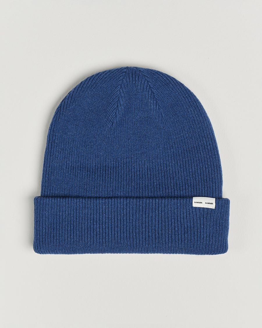 Herren | Samsøe Samsøe The Wool Beanie True Navy | Samsøe Samsøe | The Wool Beanie True Navy