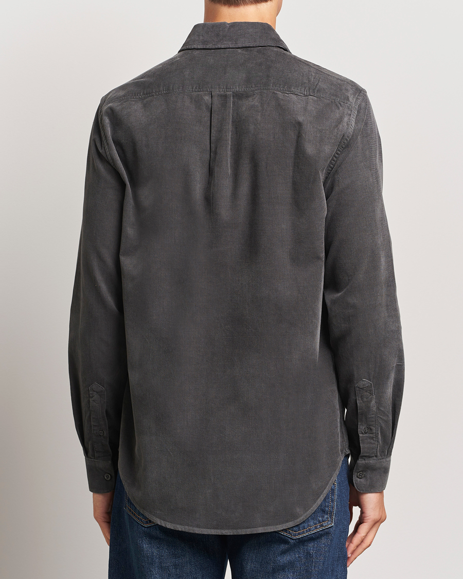 Herren | Hemden | Samsøe Samsøe | Liam Baby Cord Shirt Volcanic Ash