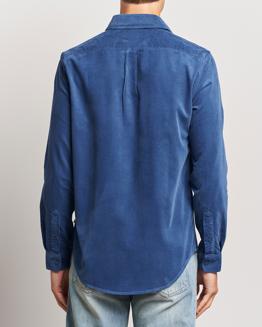 Herren | Hemden | Samsøe Samsøe | Liam Baby Cord Shirt True Navy