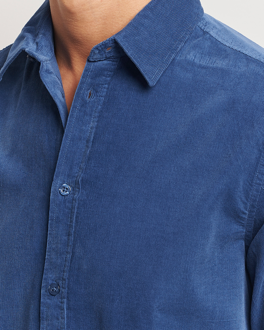Herren | Hemden | Samsøe Samsøe | Liam Baby Cord Shirt True Navy