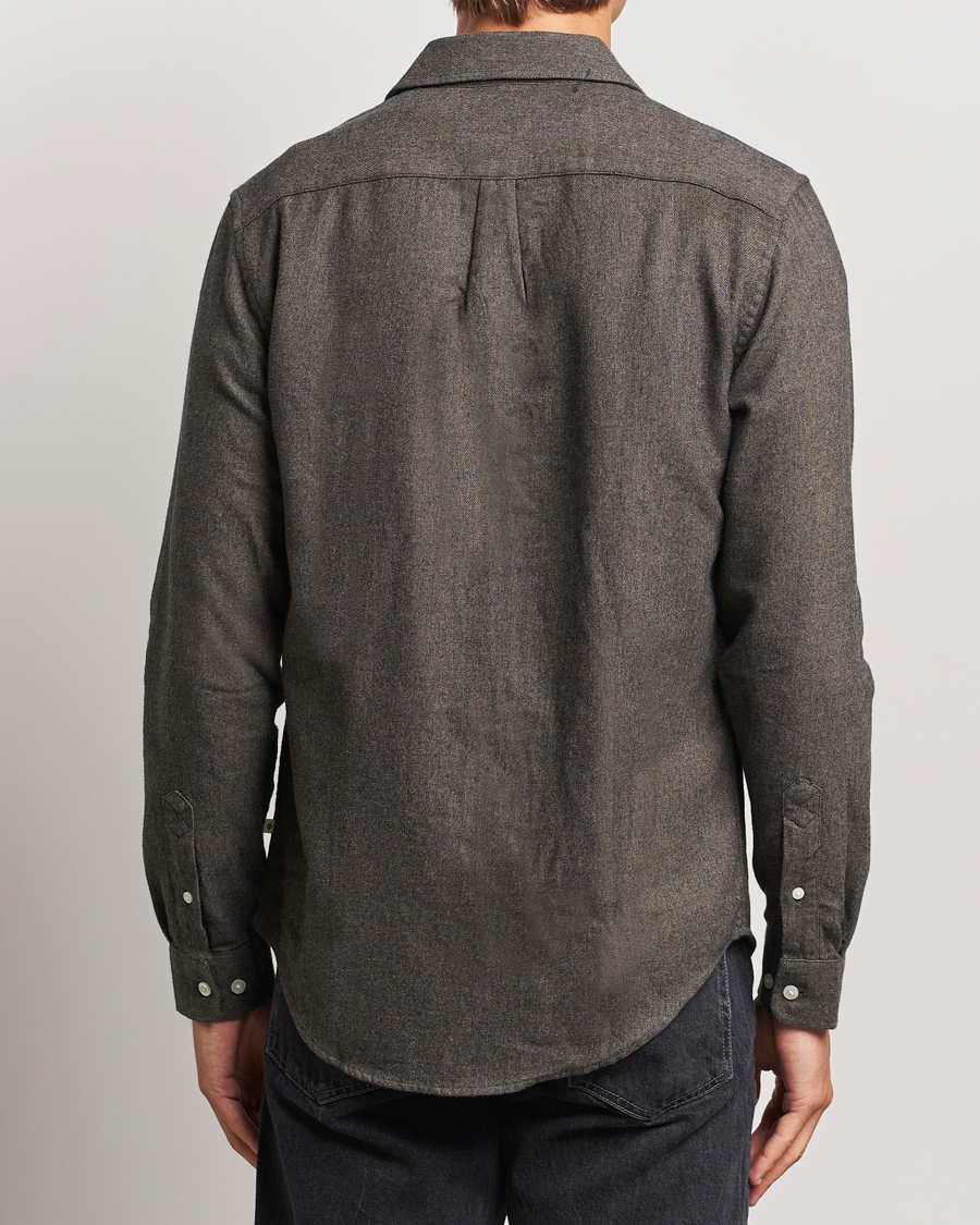 Herren | Hemden | Samsøe Samsøe | Liam Brushed Flannel Shirt Major Brown Melange