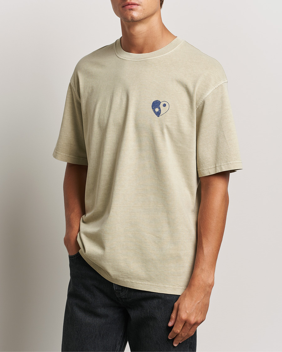 Herren | T-Shirts | Samsøe Samsøe | Poetry Printed T-Shirt Abbey Stone Balance