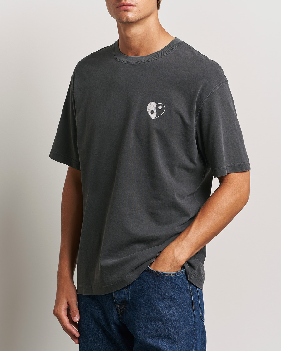 Herren | T-Shirts | Samsøe Samsøe | Poetry Printed T-Shirt Black Balance