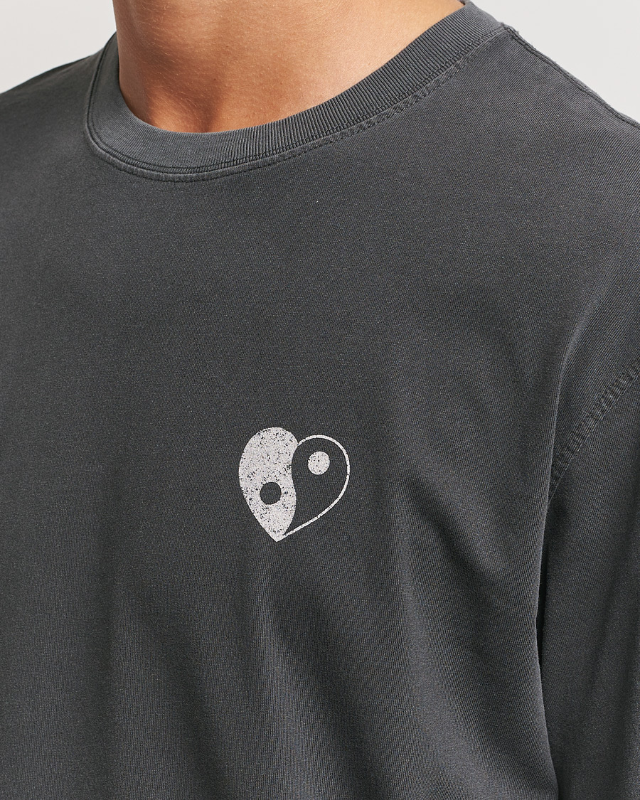 Herren | T-Shirts | Samsøe Samsøe | Poetry Printed T-Shirt Black Balance