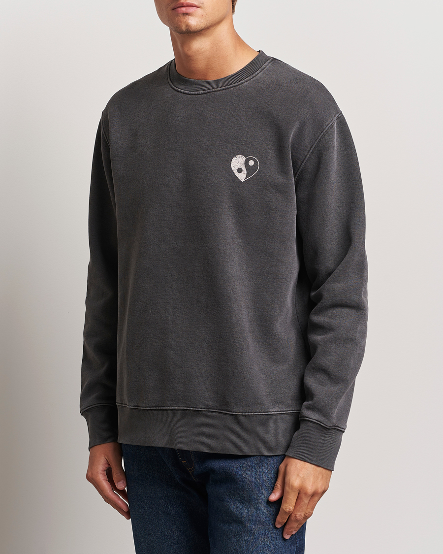 Herren | Pullover | Samsøe Samsøe | Poetry Printed Crew Neck Sweatshirt Black Balance