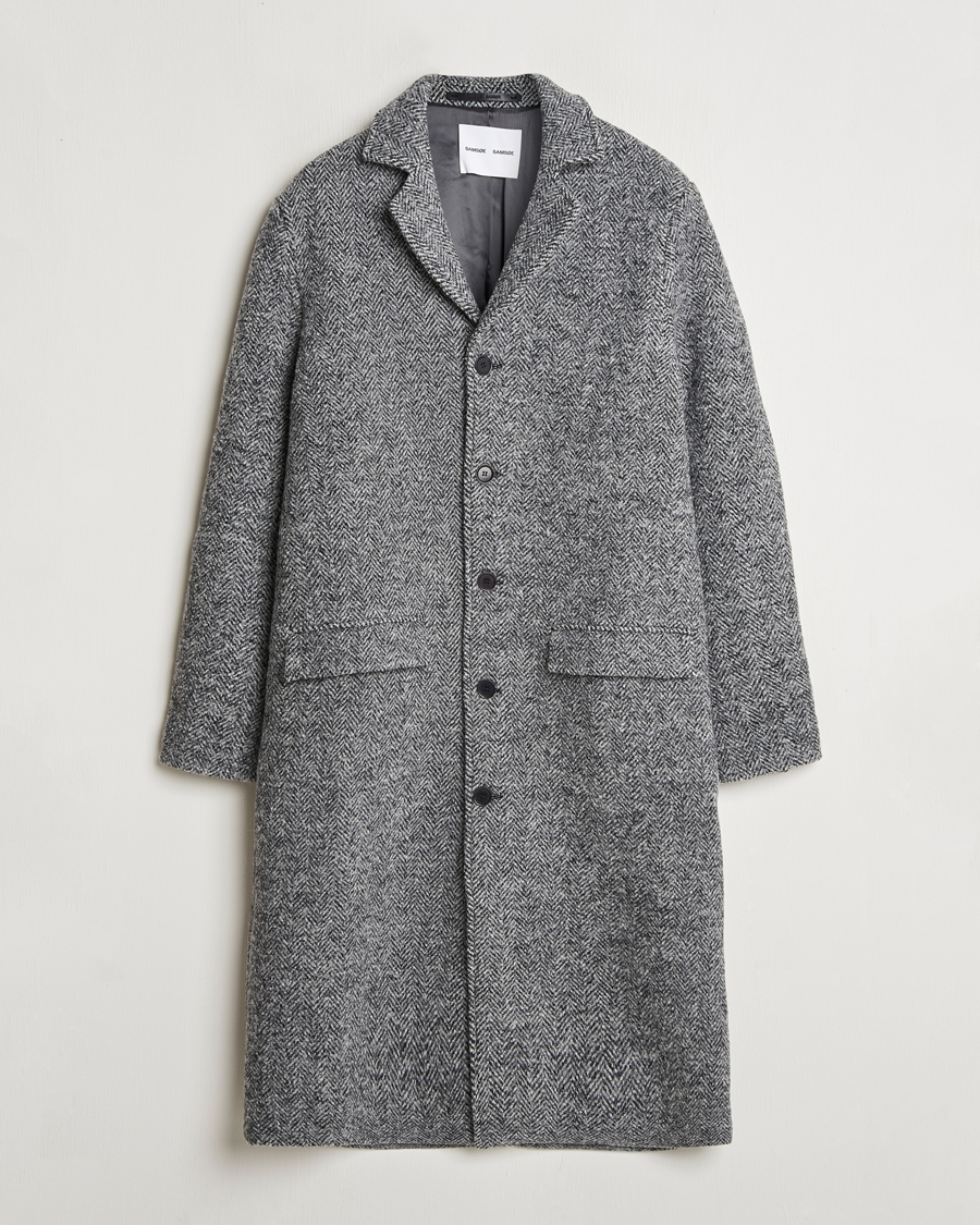 Herren | Jacken | Samsøe Samsøe | Tefsa Wool Coat Black Melange