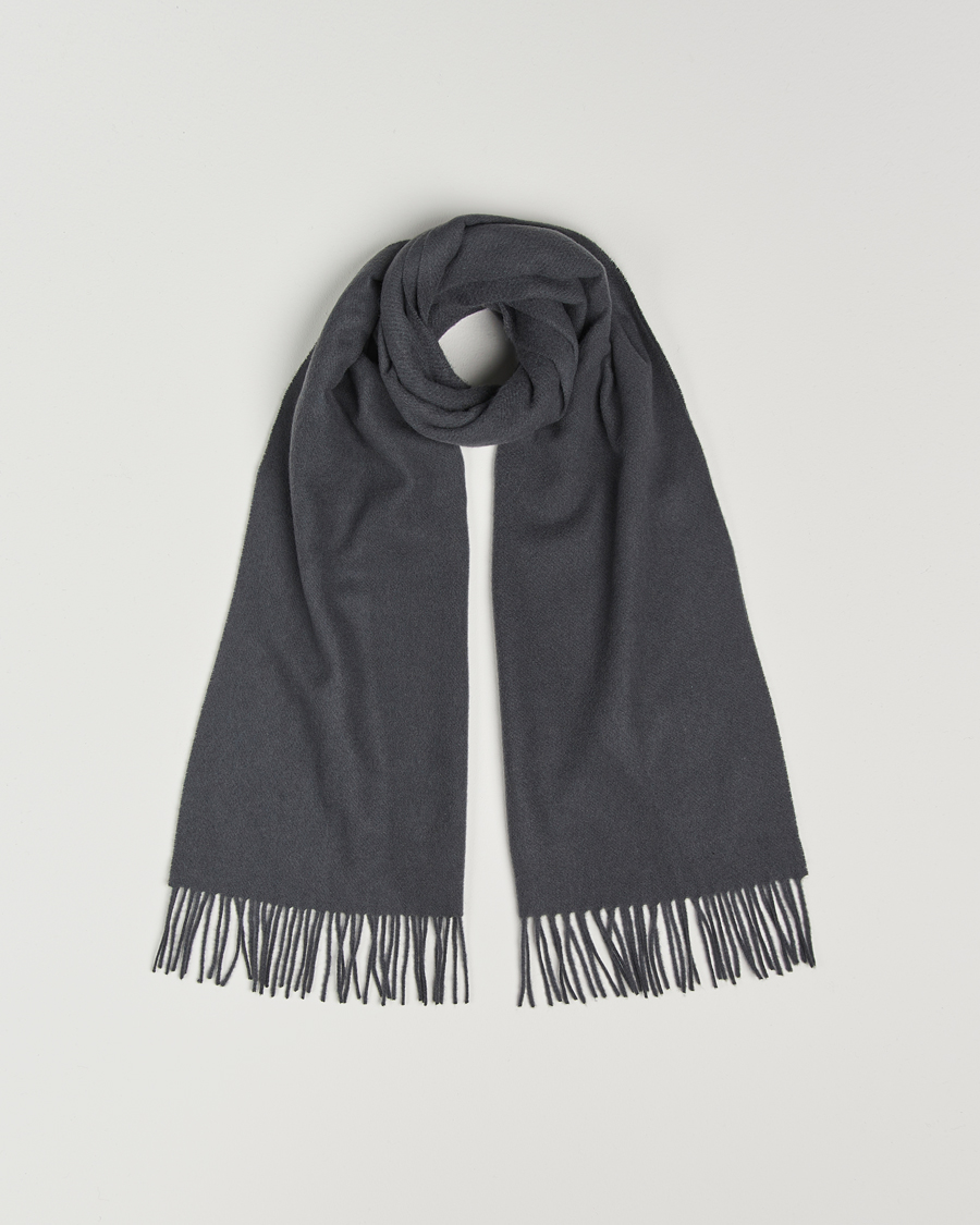 Herren | Samsøe Samsøe Efin Wool Scarf Black Oyster | Samsøe Samsøe | Efin Wool Scarf Black Oyster