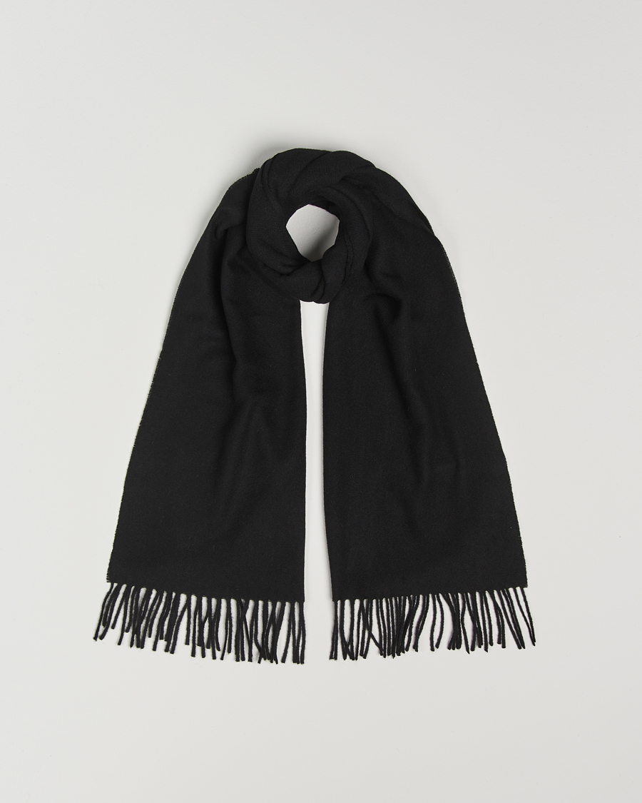 Herren | Samsøe Samsøe Efin Wool Scarf Black | Samsøe Samsøe | Efin Wool Scarf Black