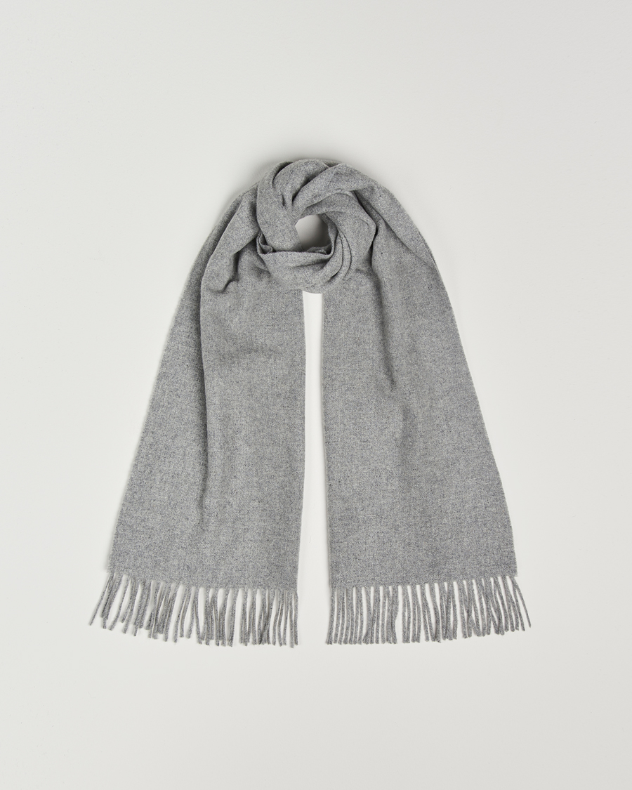 Herren | Samsøe Samsøe Efin Wool Scarf Grey Melange | Samsøe Samsøe | Efin Wool Scarf Grey Melange