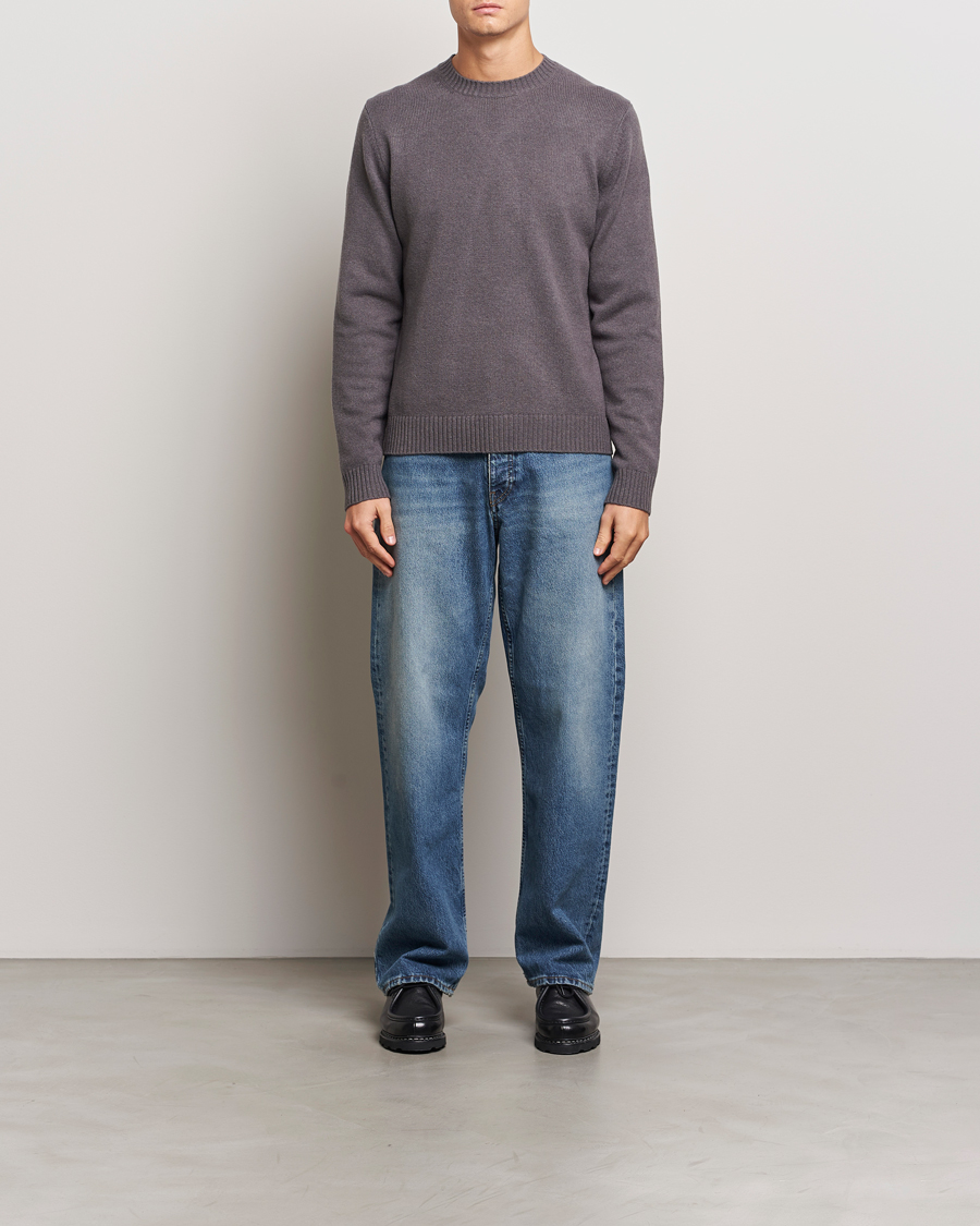 Herren | Pullover | Samsøe Samsøe | Sylli Wool Crew Neck Volcanic Ash