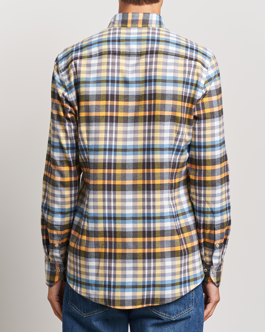 Herren | Hemden | Stenströms | Slimline Flannel Checked Shirt Multi