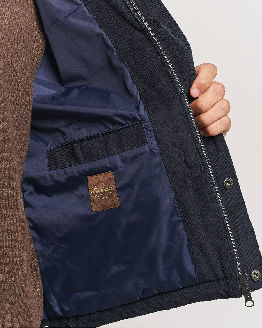 Herren | Jacken | Stenströms | Pocket Corduroy Vest Navy