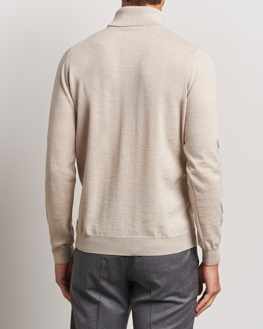 Herren | Pullover | Stenströms | Merino Rollneck Beige