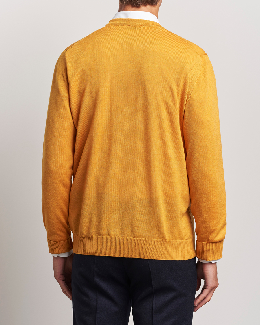 Herren | Pullover | Stenströms | Merino Cardigan Yellow