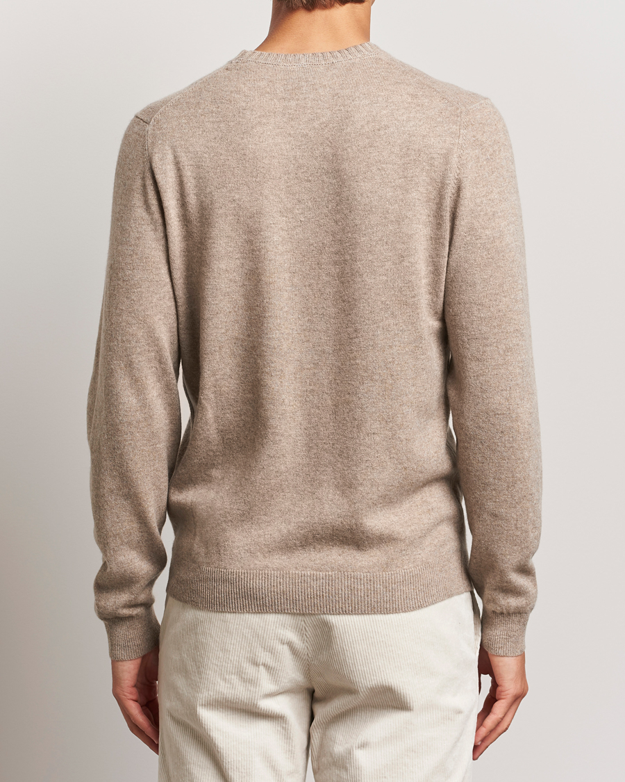 Herren | Pullover | Stenströms | Cashmere Crewneck Beige