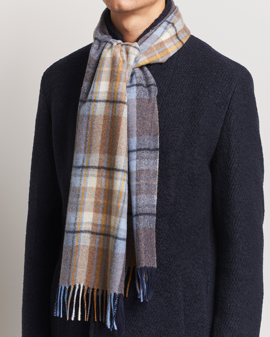 Herren | Stenströms Wool/Cashmere Checked Scarf Multi | Stenströms | Wool/Cashmere Checked Scarf Multi