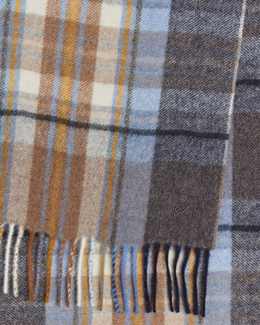 Herren | Stenströms Wool/Cashmere Checked Scarf Multi | Stenströms | Wool/Cashmere Checked Scarf Multi