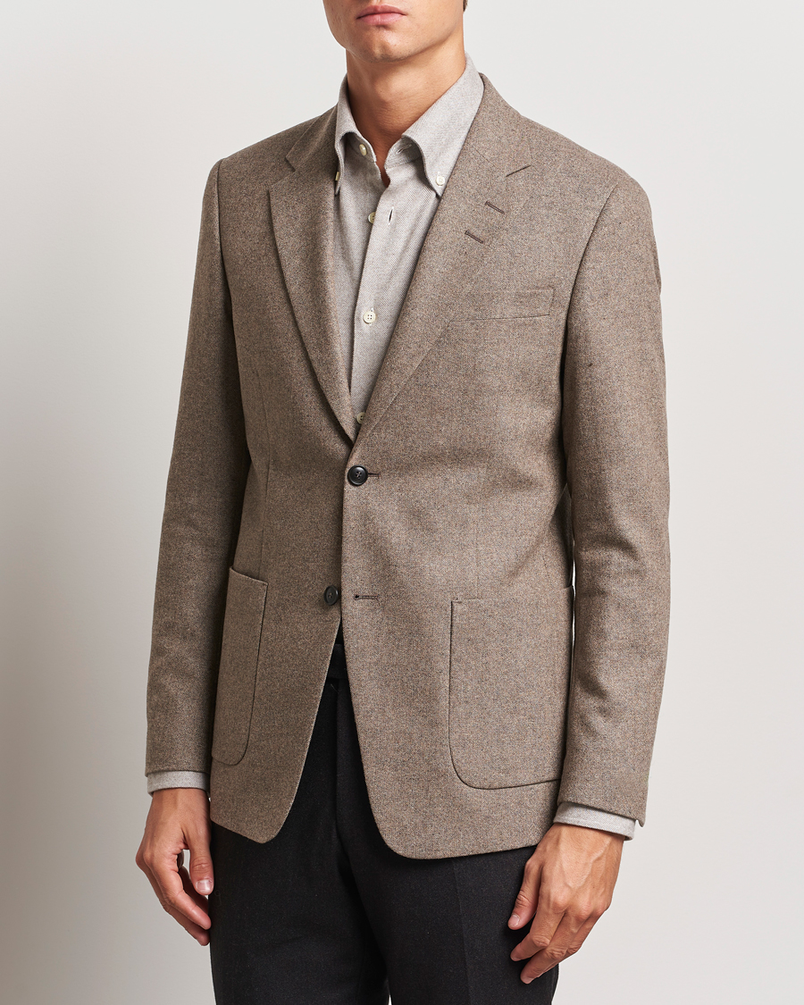 Herren | Sakkos | Tiger of Sweden | Justin Brushed Wool Blazer Burlywood