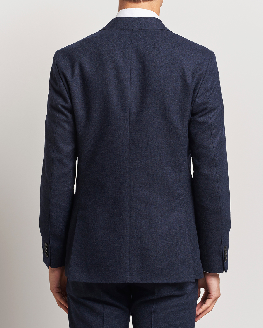 Herren | Sakkos | Tiger of Sweden | Justin Brushed Wool Blazer Sea Blue