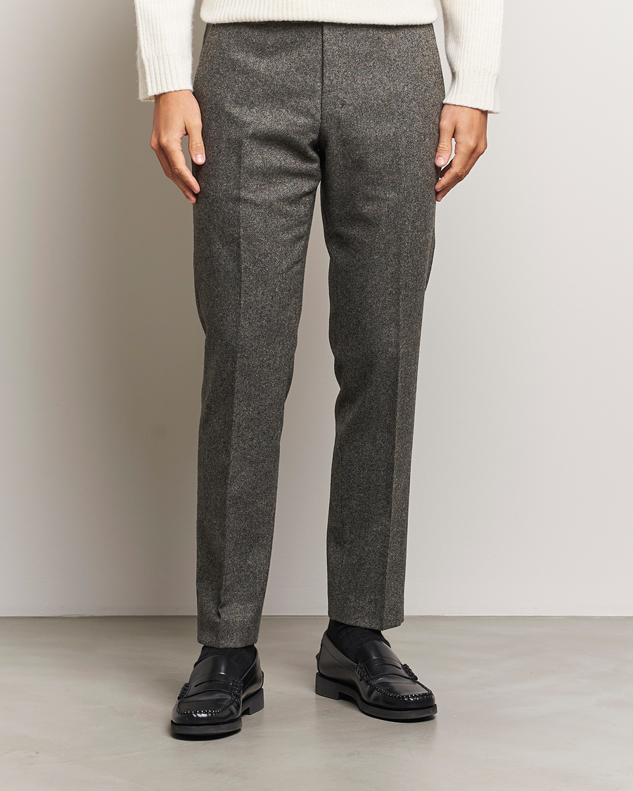 Herren | Hosen | Tiger of Sweden | Tenuta Brushed Wool Trousers Turkish Coffee