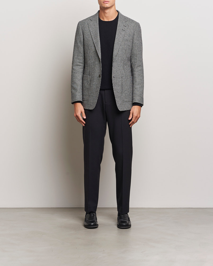 Herren | Sakkos | Tiger of Sweden | Justin Wool Pepita Blazer Black/White
