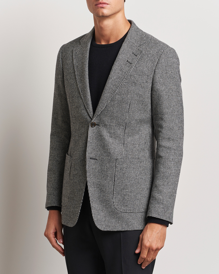 Herren | Sakkos | Tiger of Sweden | Justin Wool Pepita Blazer Black/White