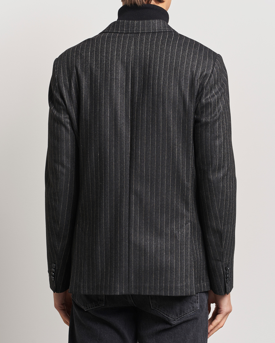 Herren | Sakkos | Tiger of Sweden | Jeen Pinstriped Double Breasted Blazer Charcoal