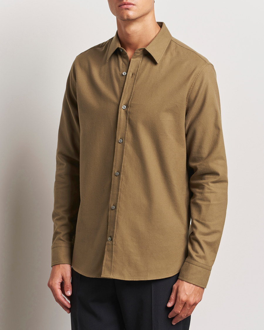 Herren | Hemden | Tiger of Sweden | Benjamins Brushed Twill Shirt Old Wolf