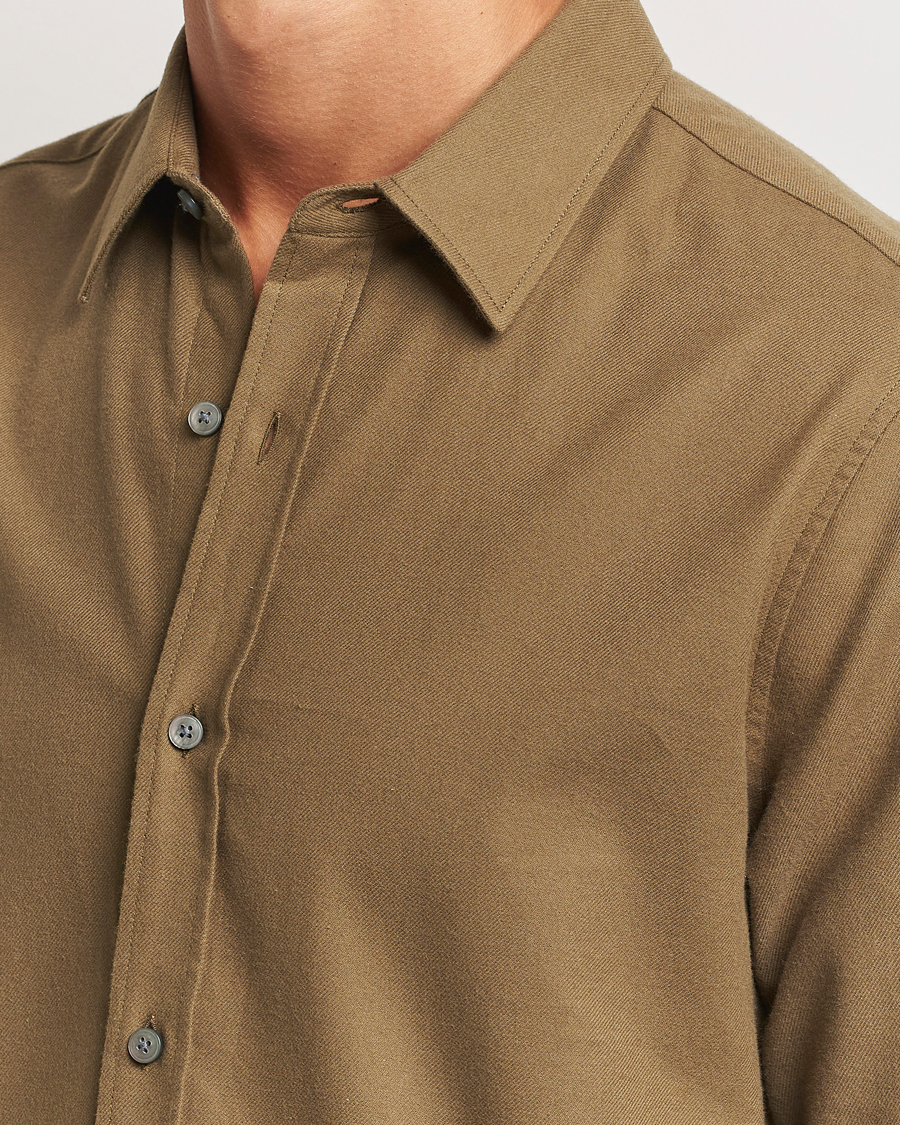 Herren | Hemden | Tiger of Sweden | Benjamins Brushed Twill Shirt Old Wolf