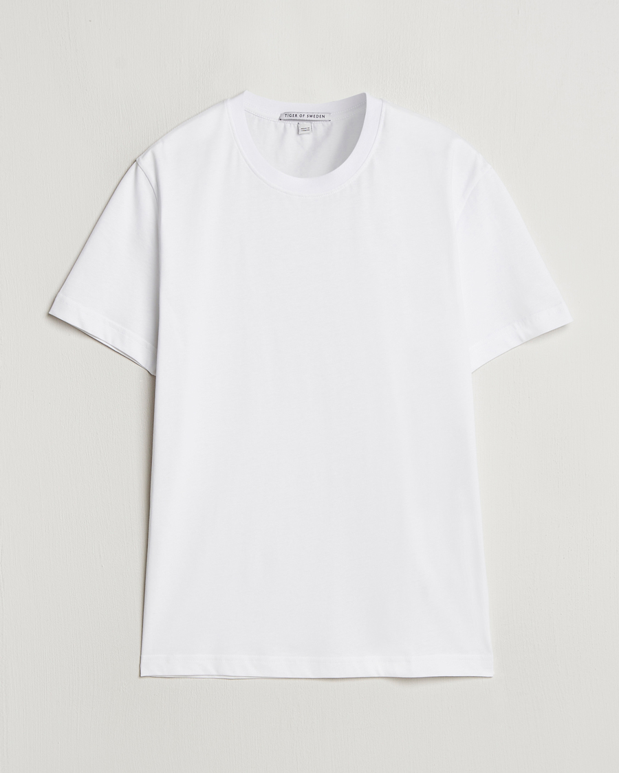 Herren | T-Shirts | Tiger of Sweden | Dillan Crew Neck T-Shirt Pure White