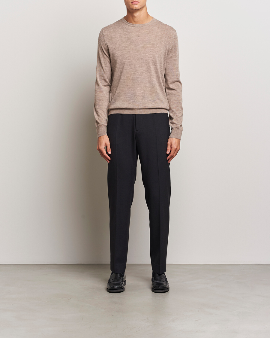 Herren | Pullover | Tiger of Sweden | Connor Crew Neck Pullover Beige Melange