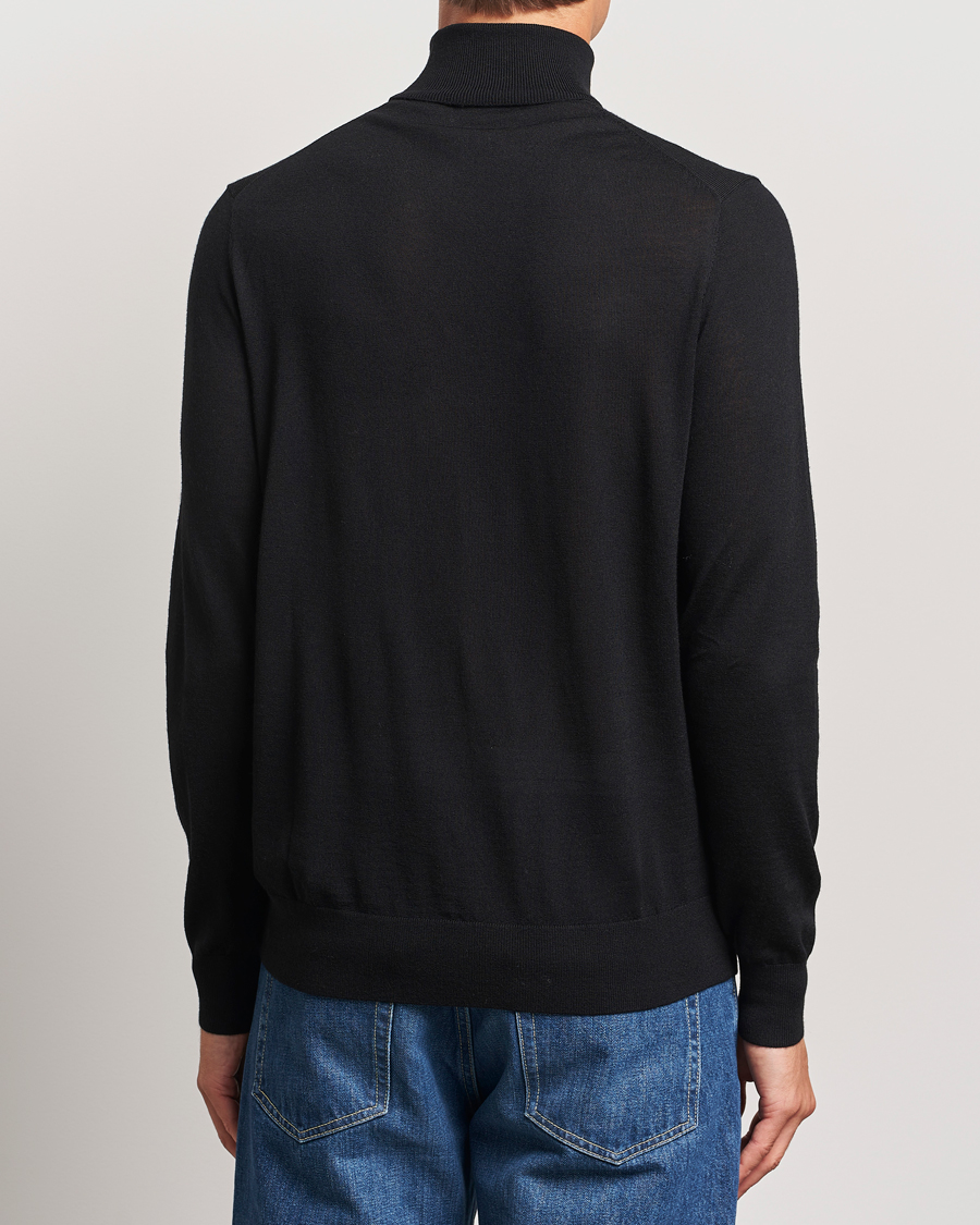 Herren | Pullover | Tiger of Sweden | Nevile Extra Fine Merino Polo Black