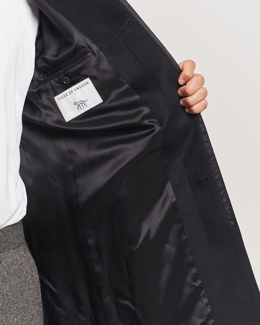 Herren | Jacken | Tiger of Sweden | Aleric Stand Up Collar Coat Black