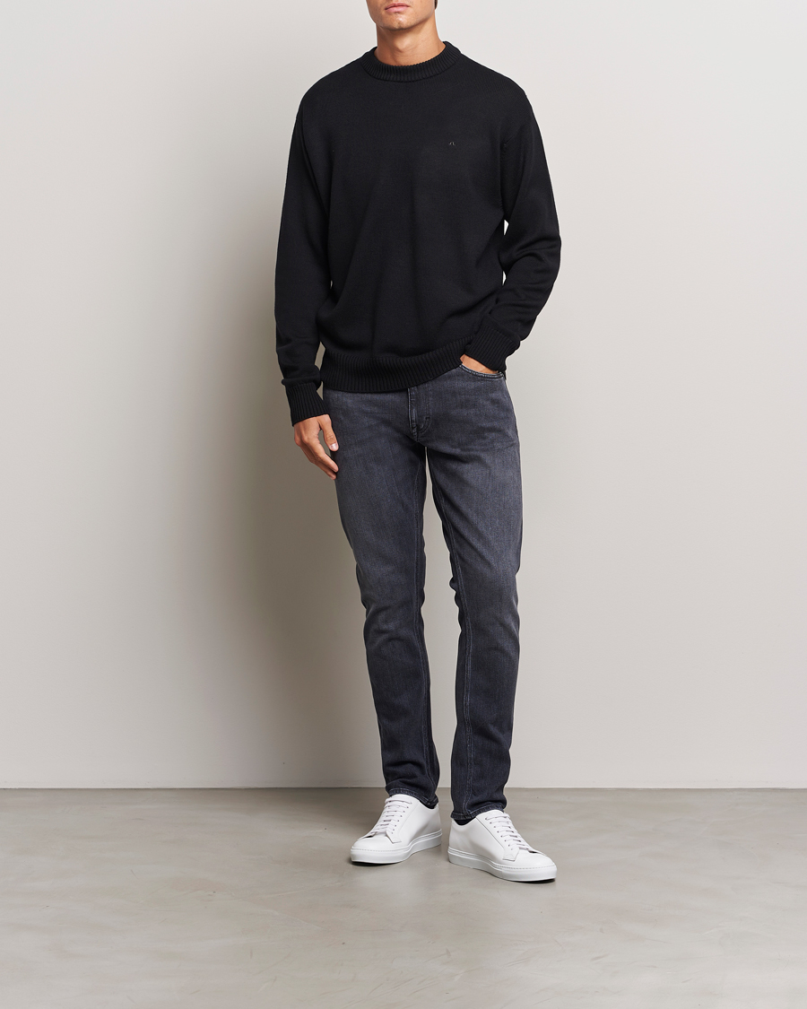 Herren | Jeans | Tiger of Sweden | Pistolero Stretch Cotton Jeans Washed Black