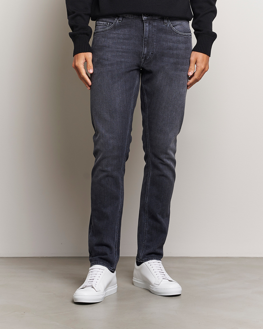 Herren | Jeans | Tiger of Sweden | Pistolero Stretch Cotton Jeans Washed Black