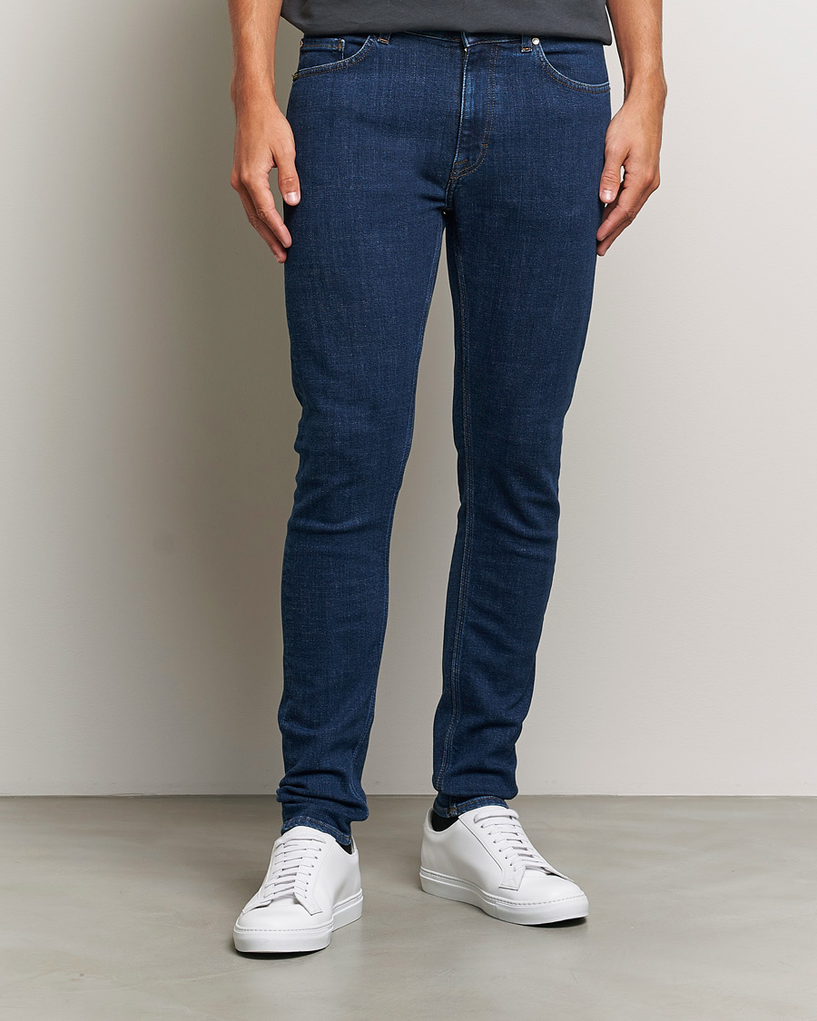 Herren | Jeans | Tiger of Sweden | Evolve Stretch Cotton Jeans Medium Blue