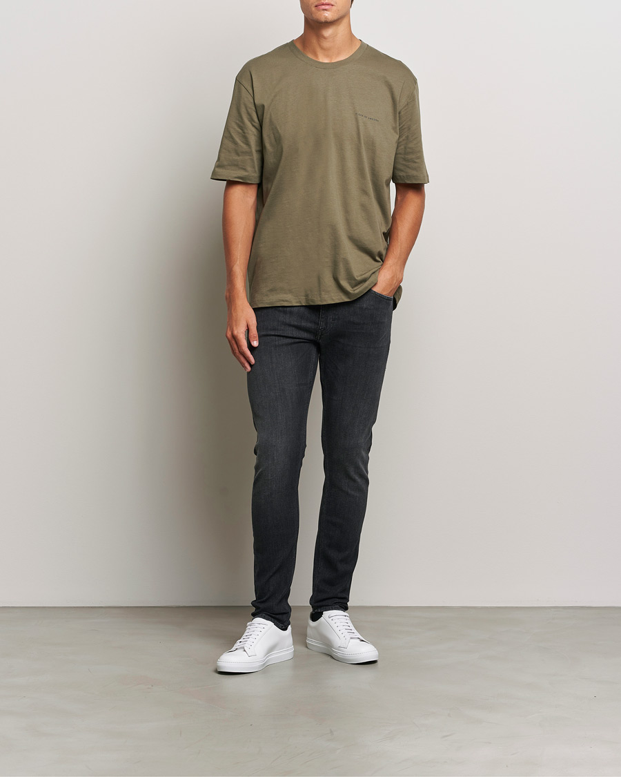 Herren | Jeans | Tiger of Sweden | Evolve Stretch Cotton Jeans Washed Black