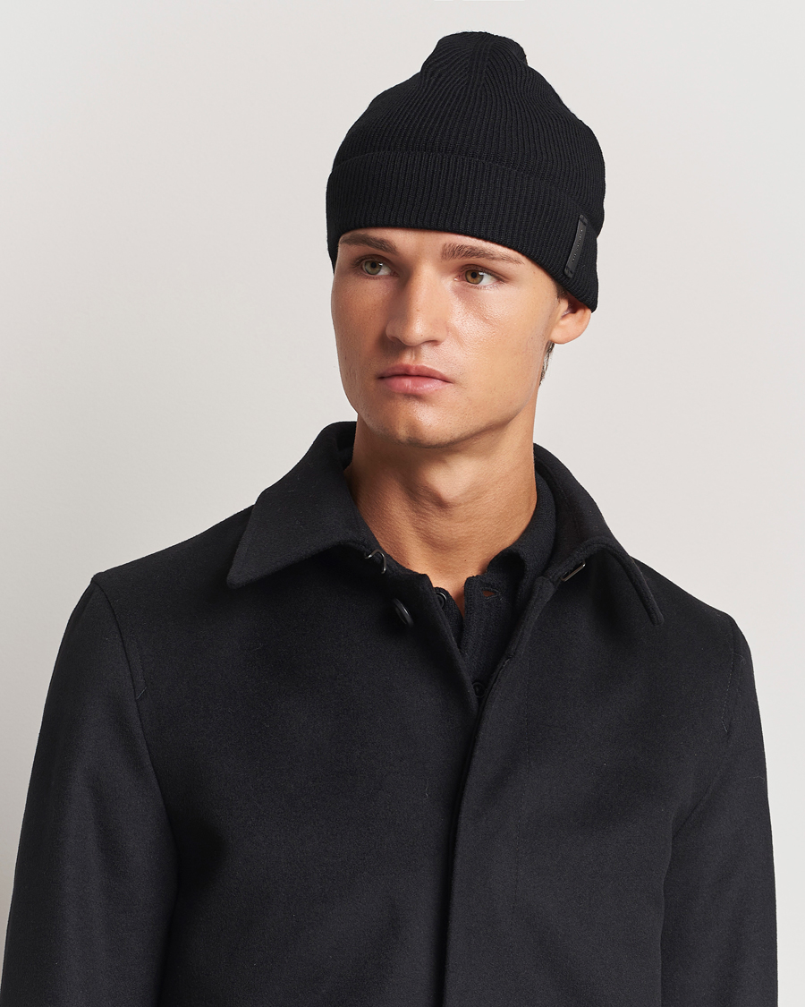 Herren | Tiger of Sweden Caldu Wool Beanie Black | Tiger of Sweden | Caldu Wool Beanie Black
