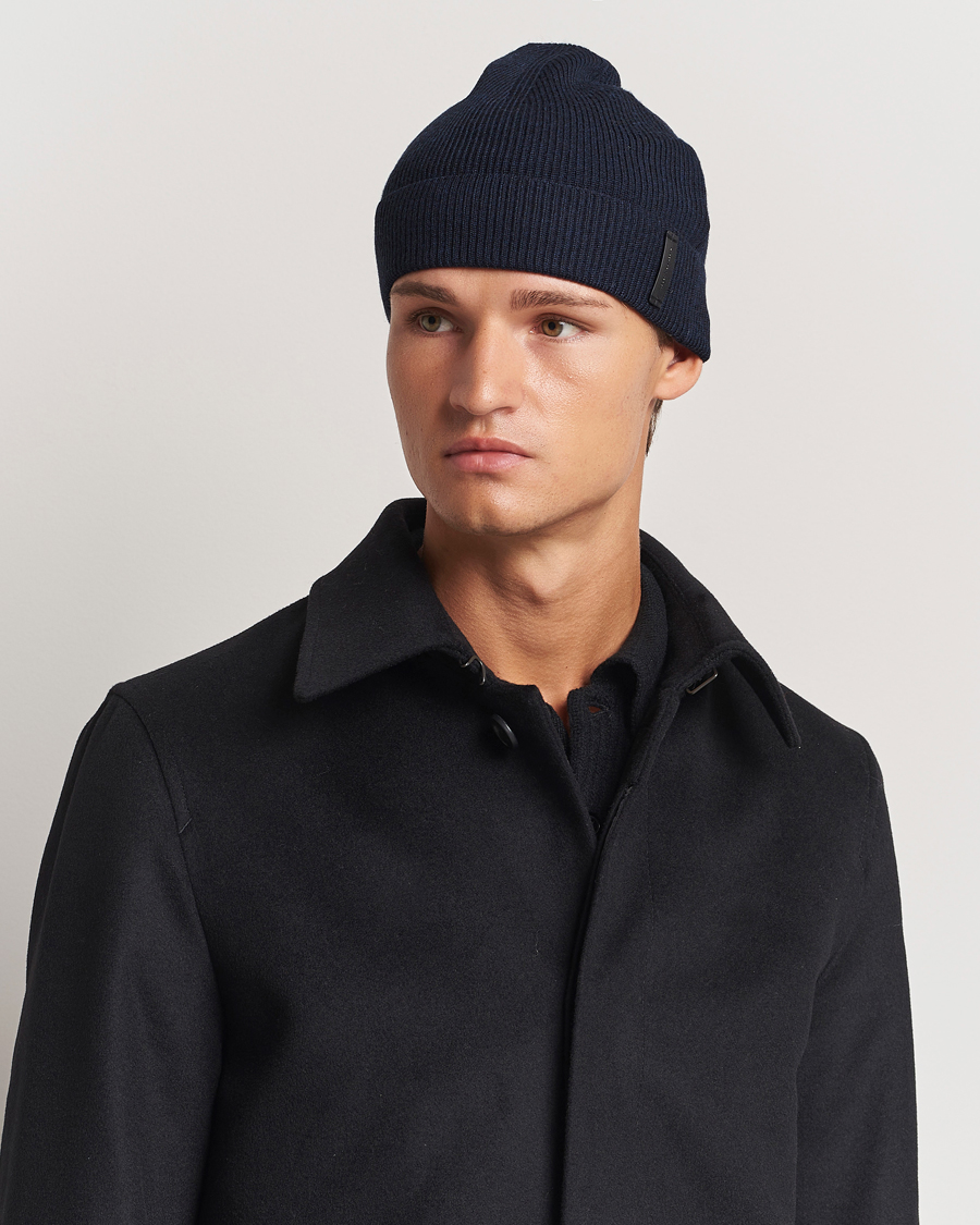 Herren | Tiger of Sweden Caldu Wool Beanie Light Ink | Tiger of Sweden | Caldu Wool Beanie Light Ink