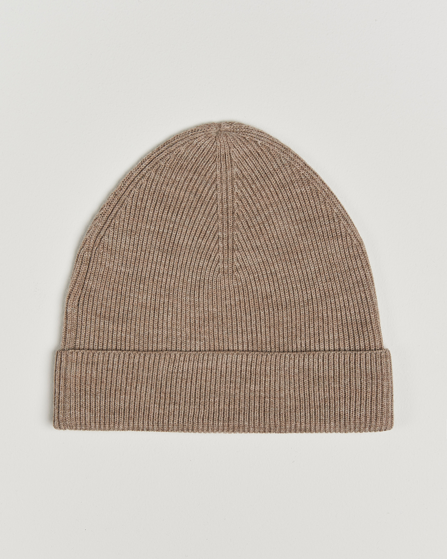 Herren | Tiger of Sweden Caldu Wool Beanie Beige Melange | Tiger of Sweden | Caldu Wool Beanie Beige Melange