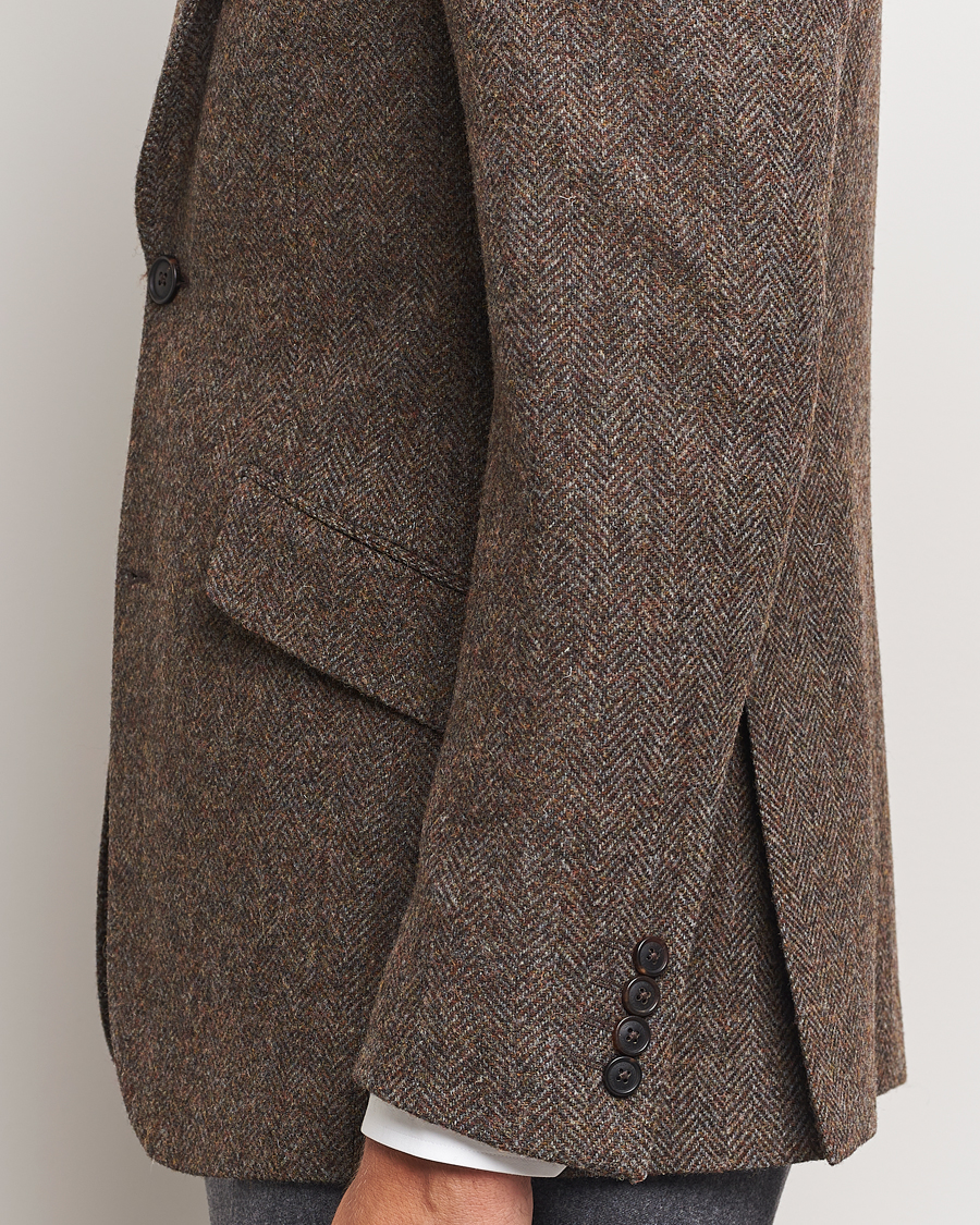 Herren | Sakkos | Walker Slater | Edward Lambswool Herringbone Blazer Brown