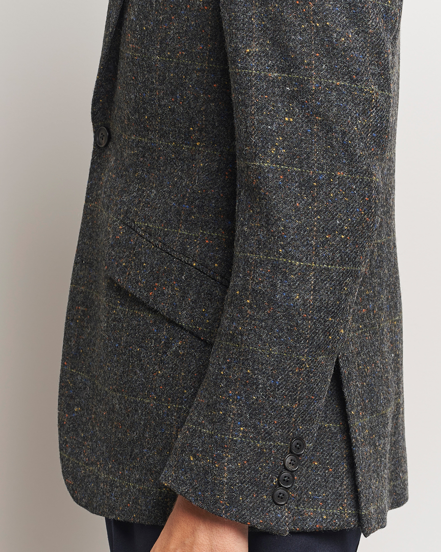 Herren | Sakkos | Walker Slater | Edward Wool Donegal Windowpane Blazer Dark Grey