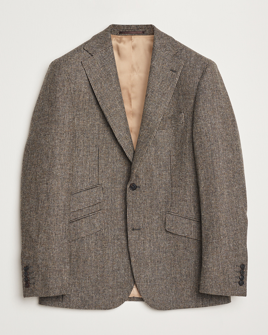 Herren | Sakkos | Walker Slater | Edward Lambswool Pepita Blazer Brown