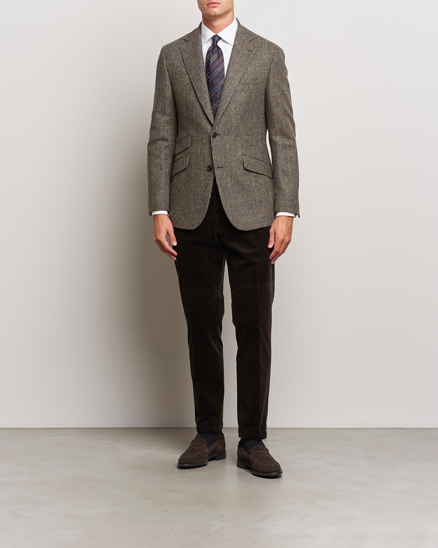 Herren | Sakkos | Walker Slater | Edward Lambswool Pepita Blazer Brown